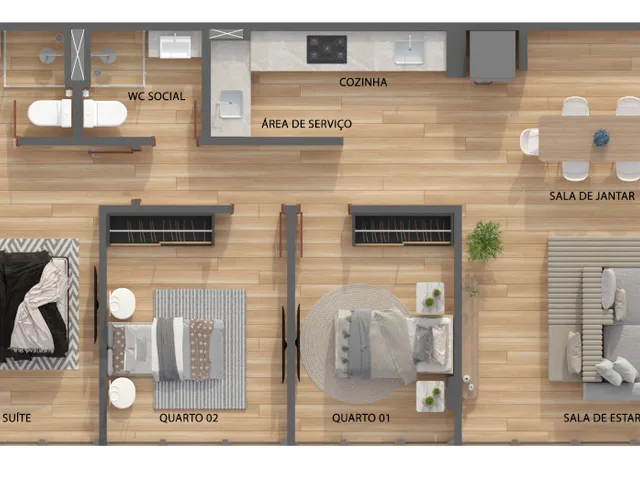 Imagem 11: Voal Apartamento com 2 dormitórios