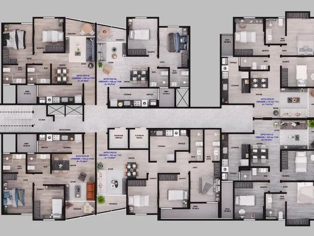 Imagem 3: Parus Residence Apartamento com 3 dormitórios