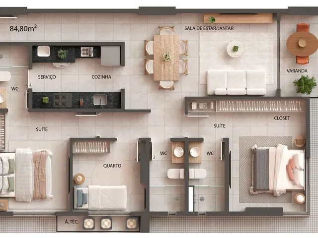 Imagem 8: Soneto Apartamento com 2 dormitórios