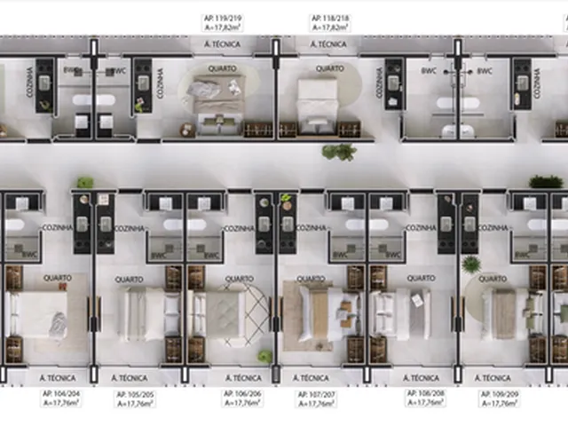 Imagem 2: Loop Apartamento com 1 dormitório