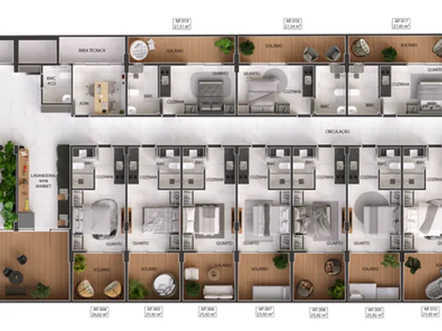 Imagem 5: Loop Apartamento com 1 dormitório