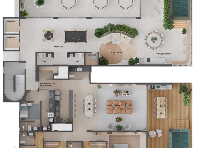 Imagem 2: Makai Apartamento com 3 dormitórios