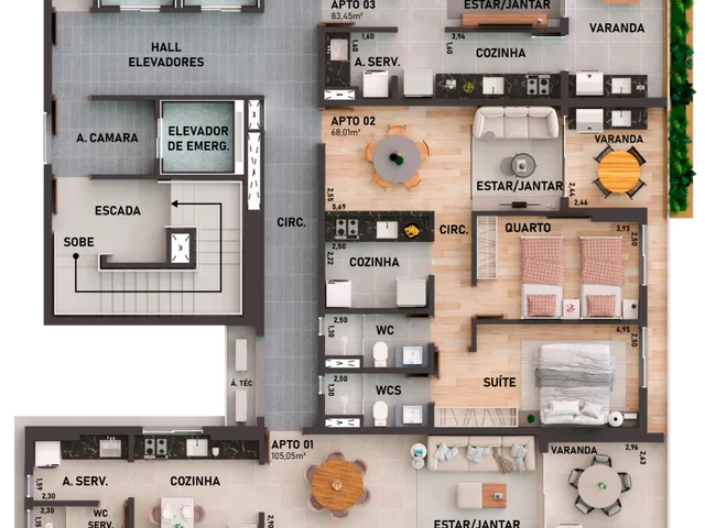 Imagem 2: Sens Apartamento com 3 dormitórios