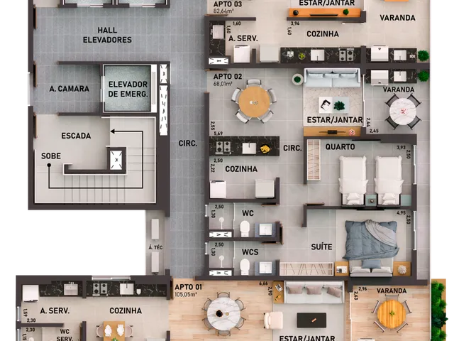 Imagem 3: Sens Apartamento com 3 dormitórios