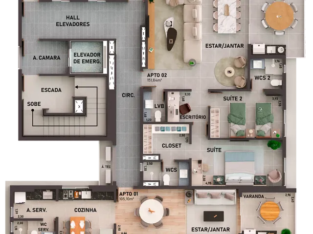 Imagem 5: Sens Apartamento com 3 dormitórios