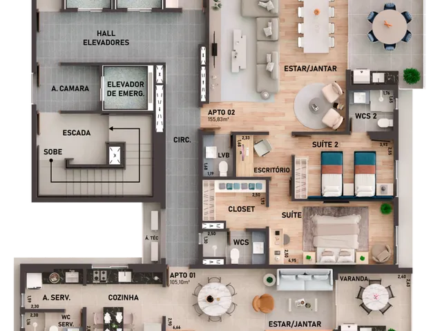 Imagem 9: Sens Apartamento com 3 dormitórios