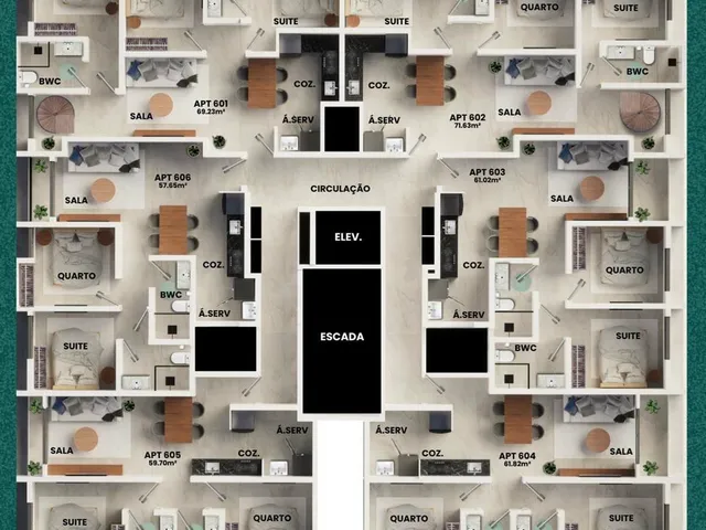 Imagem 2: Apartamento à venda no bairro Intermares - Cabedelo/PB