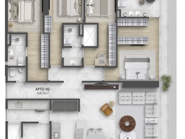 Imagem 6: Artus Blanc Apartamento com 3 dormitórios