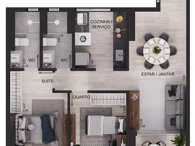 Imagem 3: Armorial Apartamento com 2 dormitórios