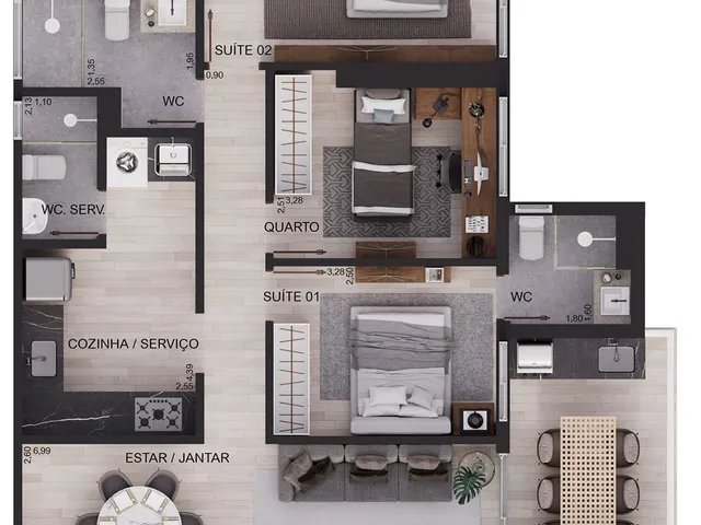 Imagem 4: Armorial Apartamento com 2 dormitórios