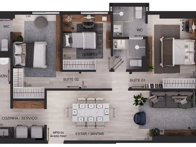 Imagem 6: Armorial Apartamento com 2 dormitórios
