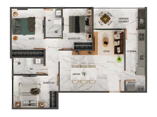 Imagem 6: Zion Apartamento com 3 dormitórios