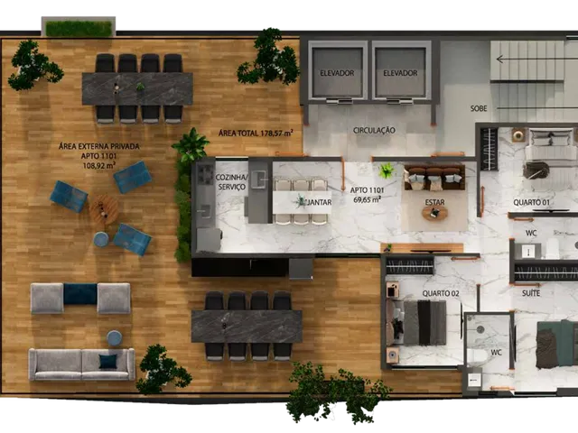 Imagem 8: Zion Apartamento com 3 dormitórios