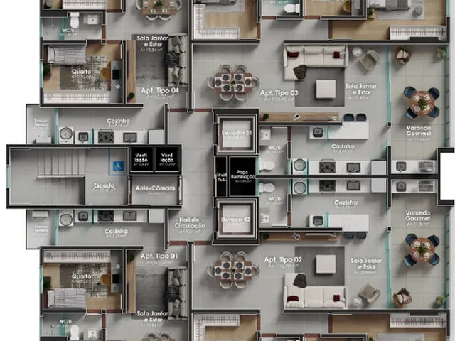 Imagem 4: Living Life Apartamento com 3 dormitórios