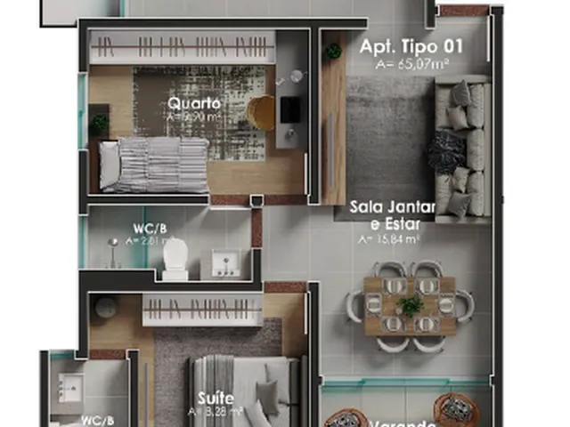 Imagem 5: Living Life Apartamento com 3 dormitórios