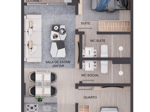 Imagem 10: Porto Oasi Apartamento com 3 dormitórios