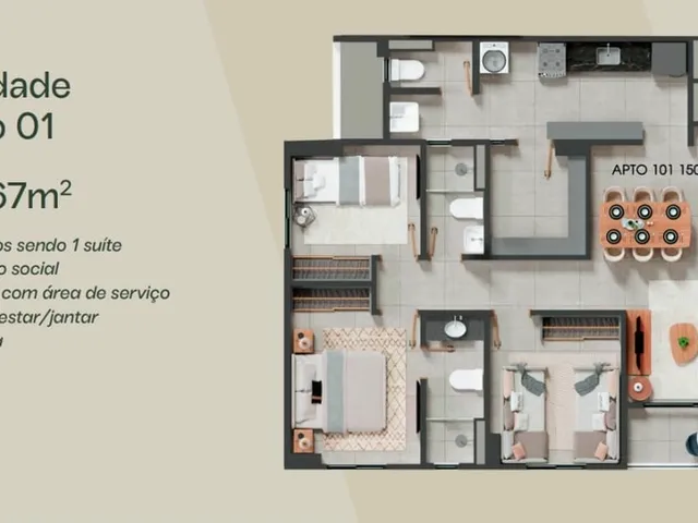 Imagem 4: San Diego Apartamento com 3 dormitórios