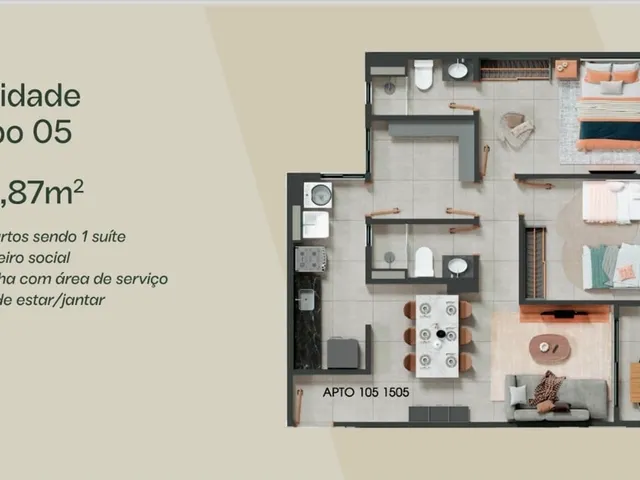 Imagem 6: San Diego Apartamento com 3 dormitórios