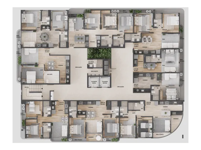 Imagem 4: Zênite Lumi Apartamento com 2 dormitórios