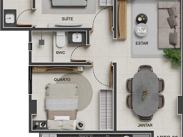 Imagem 3: Hampton Park Apartamento com 3 dormitórios