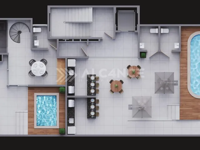 Imagem 8: Apto - 2 Quartos - 1 Suíte - 57,3 m² - Ponta de Campina, Cabedelo/PB