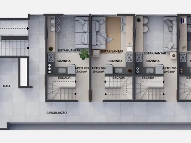 Imagem 3: Mahalo Apartamento com 2 dormitórios