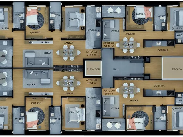 Imagem 14: Destiny Apartamento com 3 dormitórios
