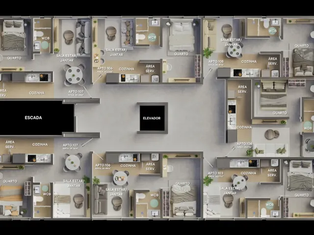 Imagem 2: Destiny Apartamento com 3 dormitórios