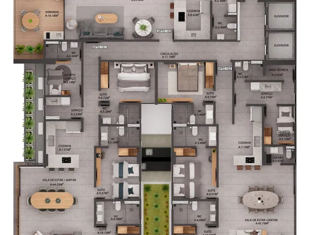 Imagem 2: Thai Apartamento com 3 dormitórios