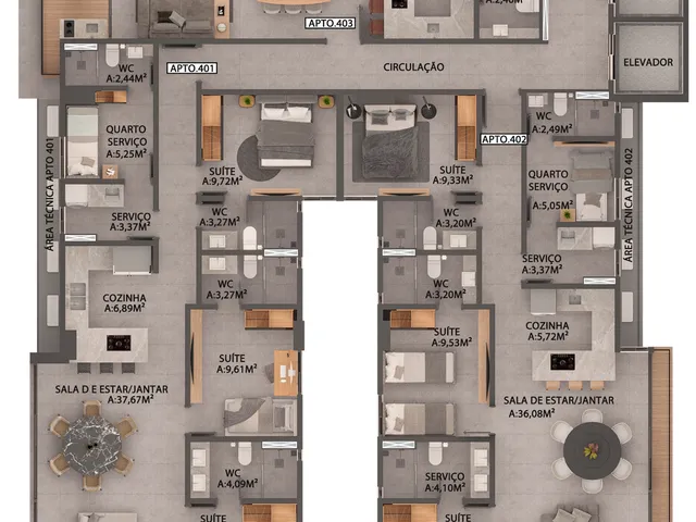 Imagem 4: Thai Apartamento com 3 dormitórios