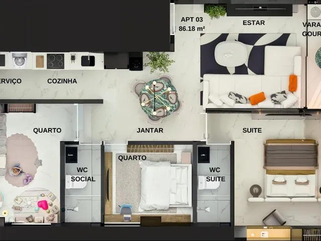 Imagem 3: Obadias Apartamento com 2 dormitórios