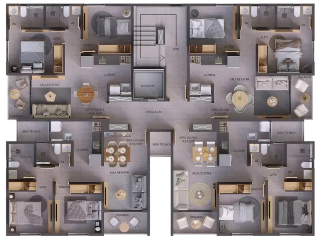 Imagem 2: EQ Raízes Apartamento com 2 dormitórios