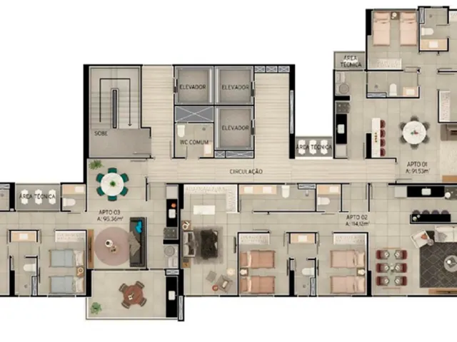 Imagem 2: Rio Tucumã Apartamento com 3 dormitórios