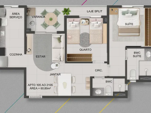 Imagem 5: Mood Epitácio Apartamento com 3 dormitórios