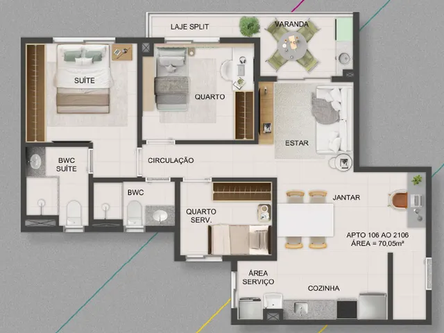 Imagem 6: Mood Epitácio Apartamento com 3 dormitórios