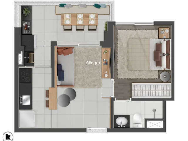 Imagem 16: 0 Apartamento com 1 dormitório
