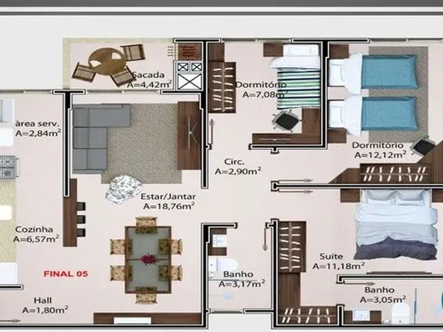 Imagem: São José - Apartamento Padrão - Areias