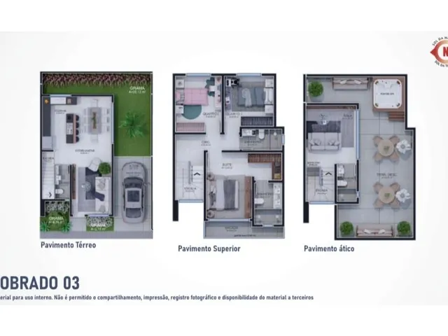 Imagem 14: Tripléx de Alto Padrão com 3 Quartos - No Bairro Portão em Curitiba