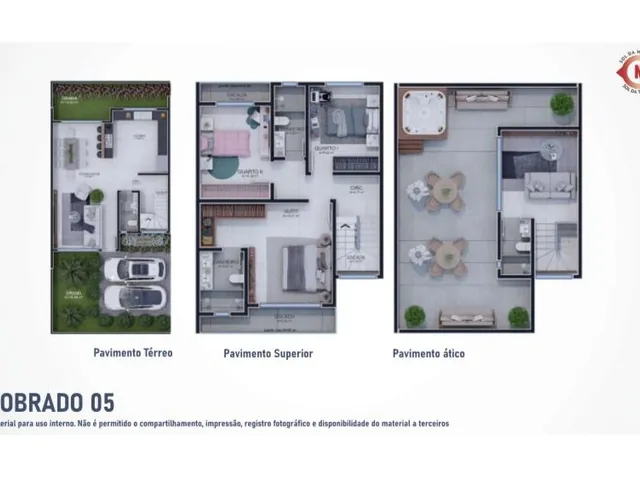 Imagem 6: Tripléx de Alto Padrão com 3 Quartos - No Bairro Portão em Curitiba