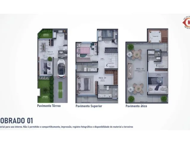 Imagem 13: Tripléx de Alto Padrão com 3 Quartos - No Bairro Portão em Curitiba