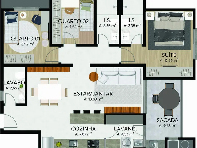 Imagem 4: APARTAMENTO RESIDENCIAL em Curitiba - PR, Bacacheri