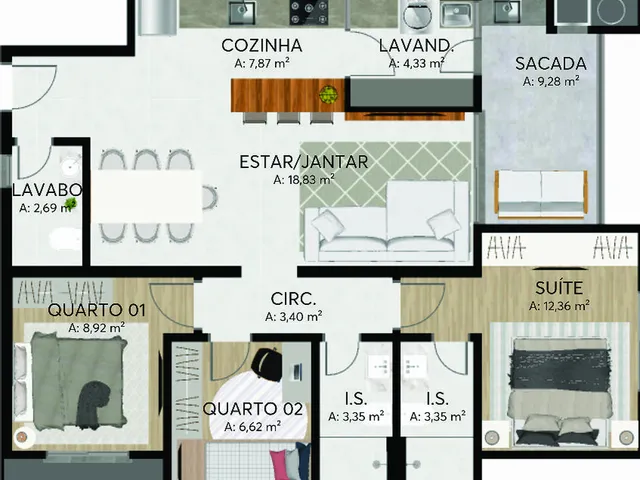 Imagem 5: APARTAMENTO RESIDENCIAL em Curitiba - PR, Bacacheri