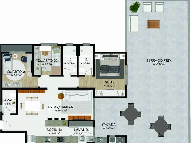 Imagem 7: APARTAMENTO RESIDENCIAL em Curitiba - PR, Bacacheri