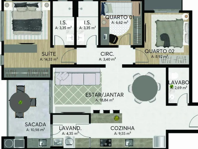 Imagem 8: APARTAMENTO RESIDENCIAL em Curitiba - PR, Bacacheri