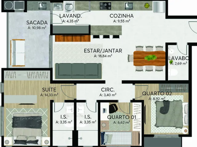 Imagem 9: APARTAMENTO RESIDENCIAL em Curitiba - PR, Bacacheri