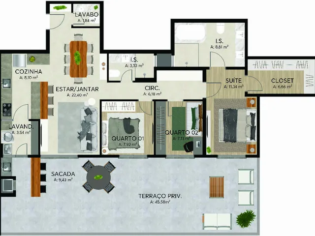 Imagem 11: APARTAMENTO RESIDENCIAL em Curitiba - PR, Bacacheri