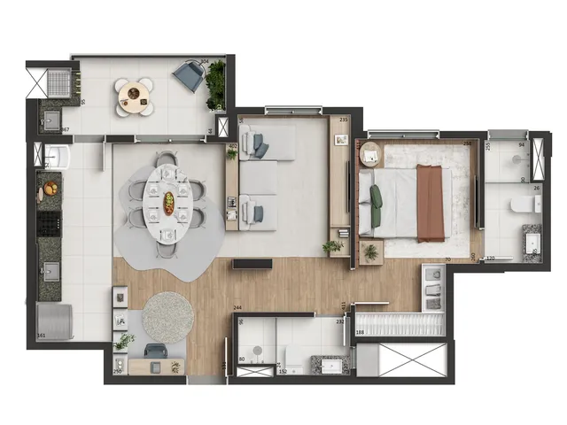 Imagem 6: Apartamento em construção para entrega jun/ 2028 à venda em Curitiba-PR, Campo