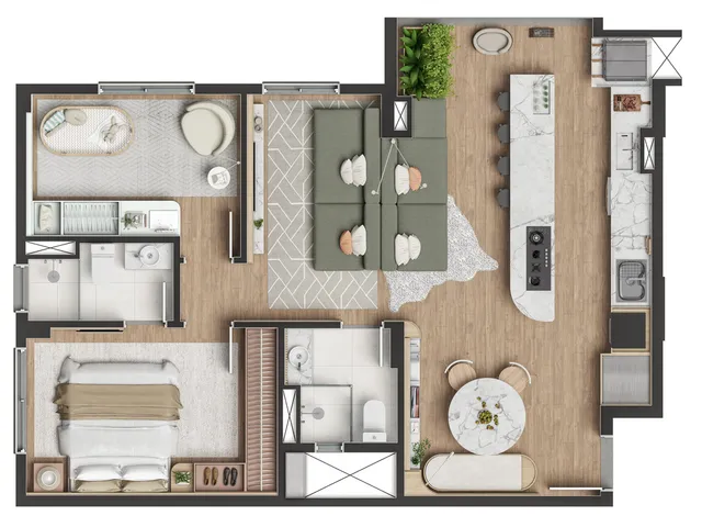 Imagem 8: Apartamento em construção para entrega jun/ 2028 à venda em Curitiba-PR, Campo