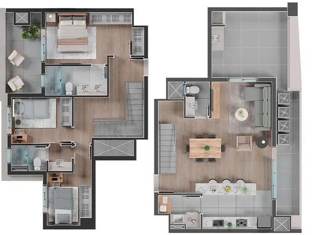 Imagem 13: Lançamento Apartamento à venda em Curitiba-PR, Campo Comprido: 3 quartos, 2 suítes, 4