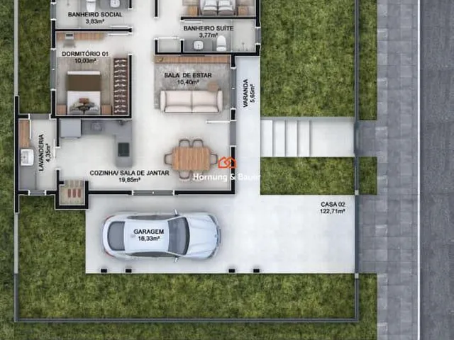 Imagem 3: Casa plana e com 3 dormitórios à venda em Dois Irmãos, bairro Industrial